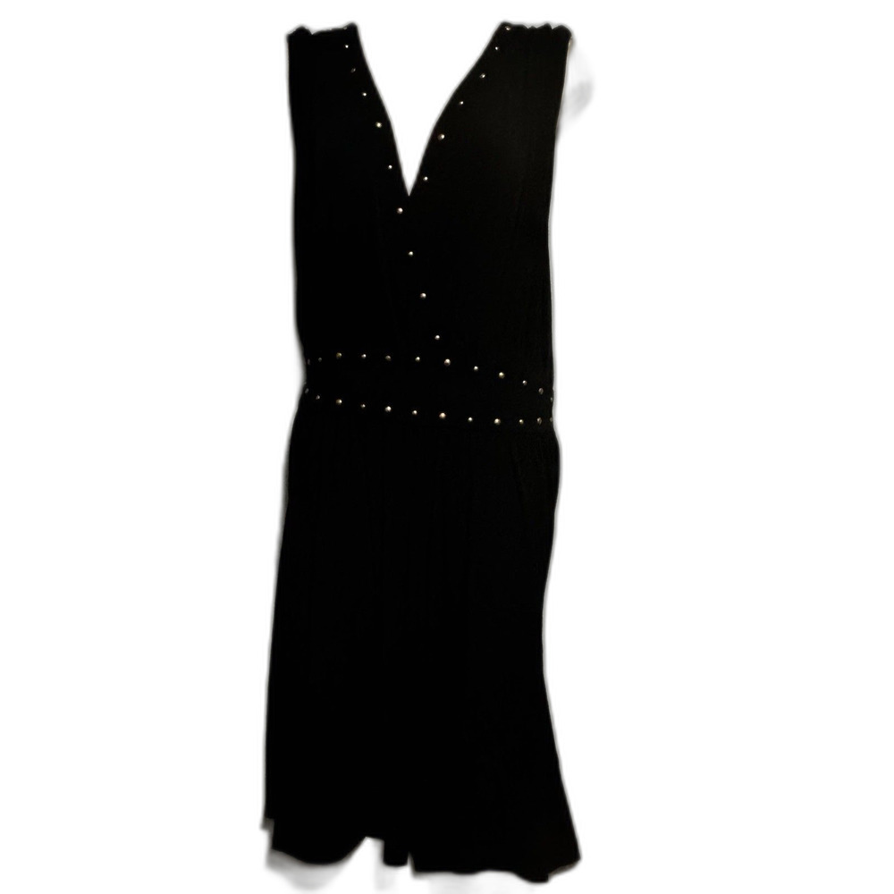 Beverly Drive Black Studded Dress Stretch Slip in Dress Plus Size 16/18W NWT